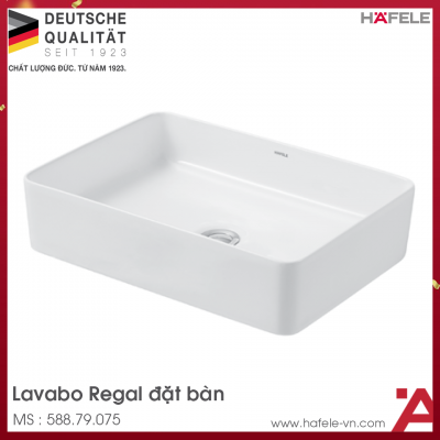 Chậu Rửa Mặt Lavabo Đặt Bàn Regal Hafele 588.79.075