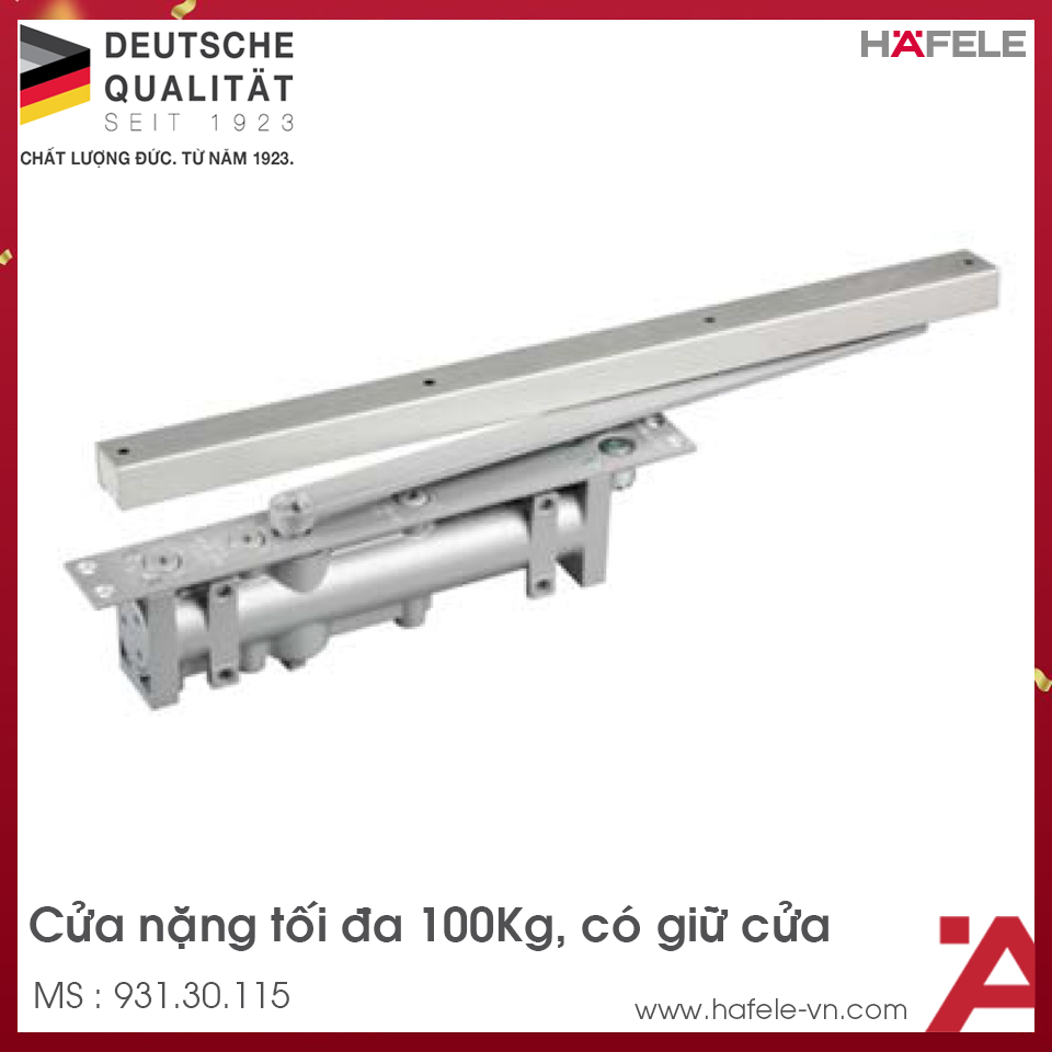 Cùi Chỏ Hơi Lắp Âm 100Kg DC406 Hafele 931.30.115