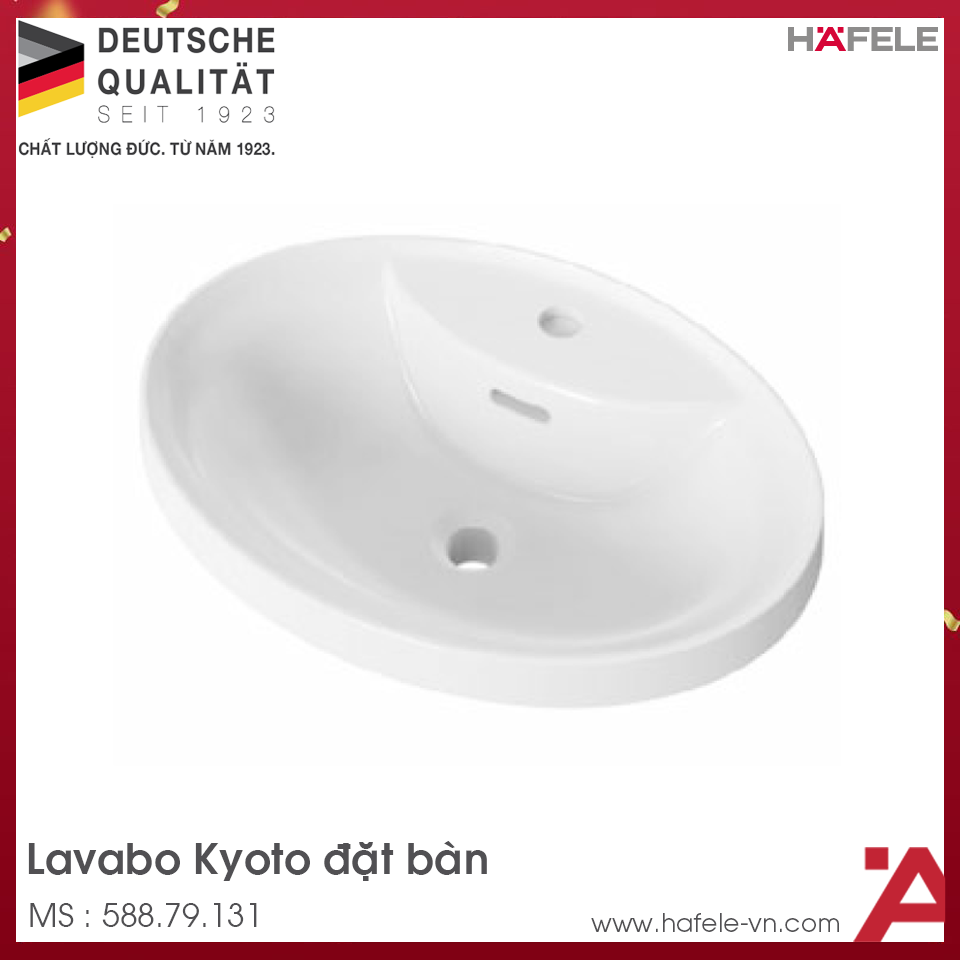 Chậu Rửa Mặt Lavabo Đặt Bàn Kyoto Hafele 588.79.131