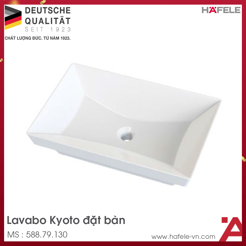 Chậu Lavabo Đặt Bàn Kyoto Hafele 588.79.130