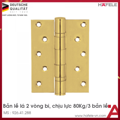 Bản Lề Lá 2 Vòng Bi 80Kg Hafele 926.41.288