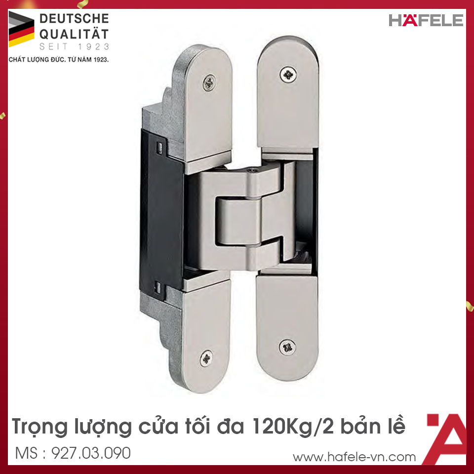 Bản Lề Âm Cửa 120Kg Hafele 927.03.090