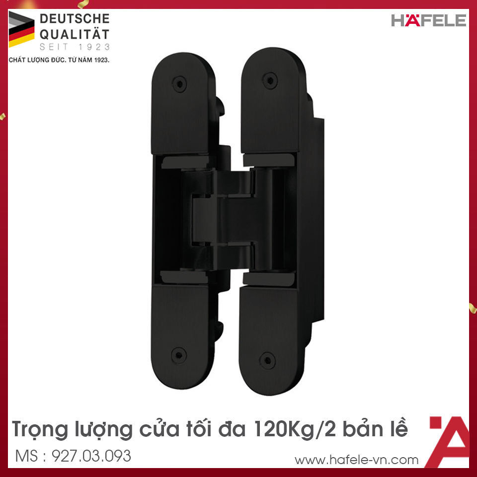 Bản Lề Âm Cửa 120Kg Hafele 927.03.093