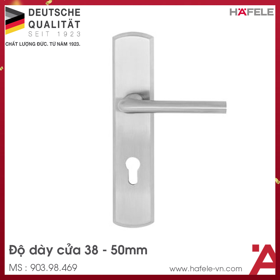Tay Nắm Gạt Cửa Chính Đế Dài Hafele 903.98.469