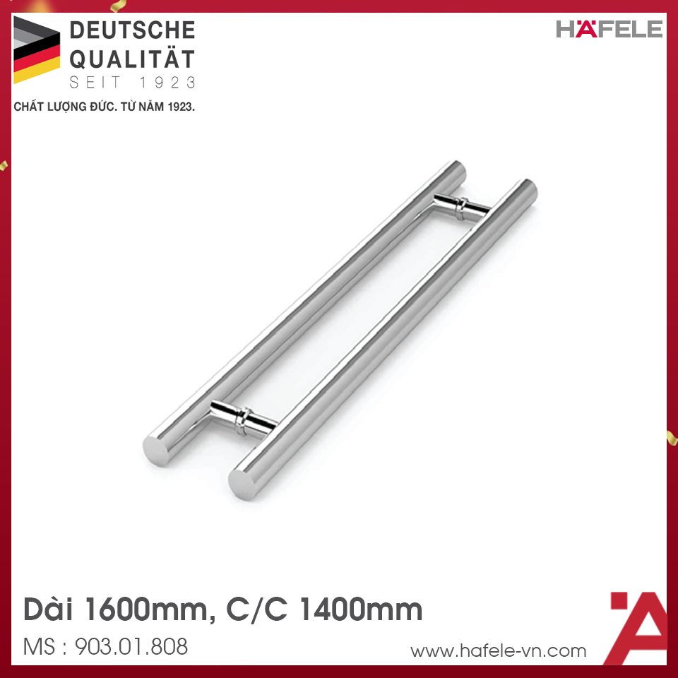Tay Nắm Kéo Chữ H 1600mm Hafele 903.01.808