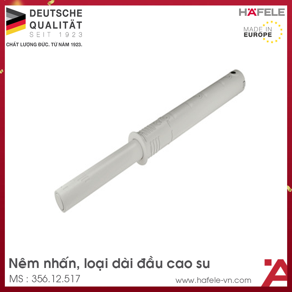 Nêm Nhấn Dài Đầu Cao Su Hafele 356.12.517
