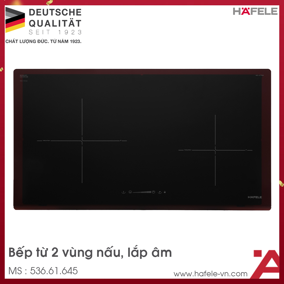 Bếp Từ 2 Vùng Nấu HC-I772D Hafele 536.61.645