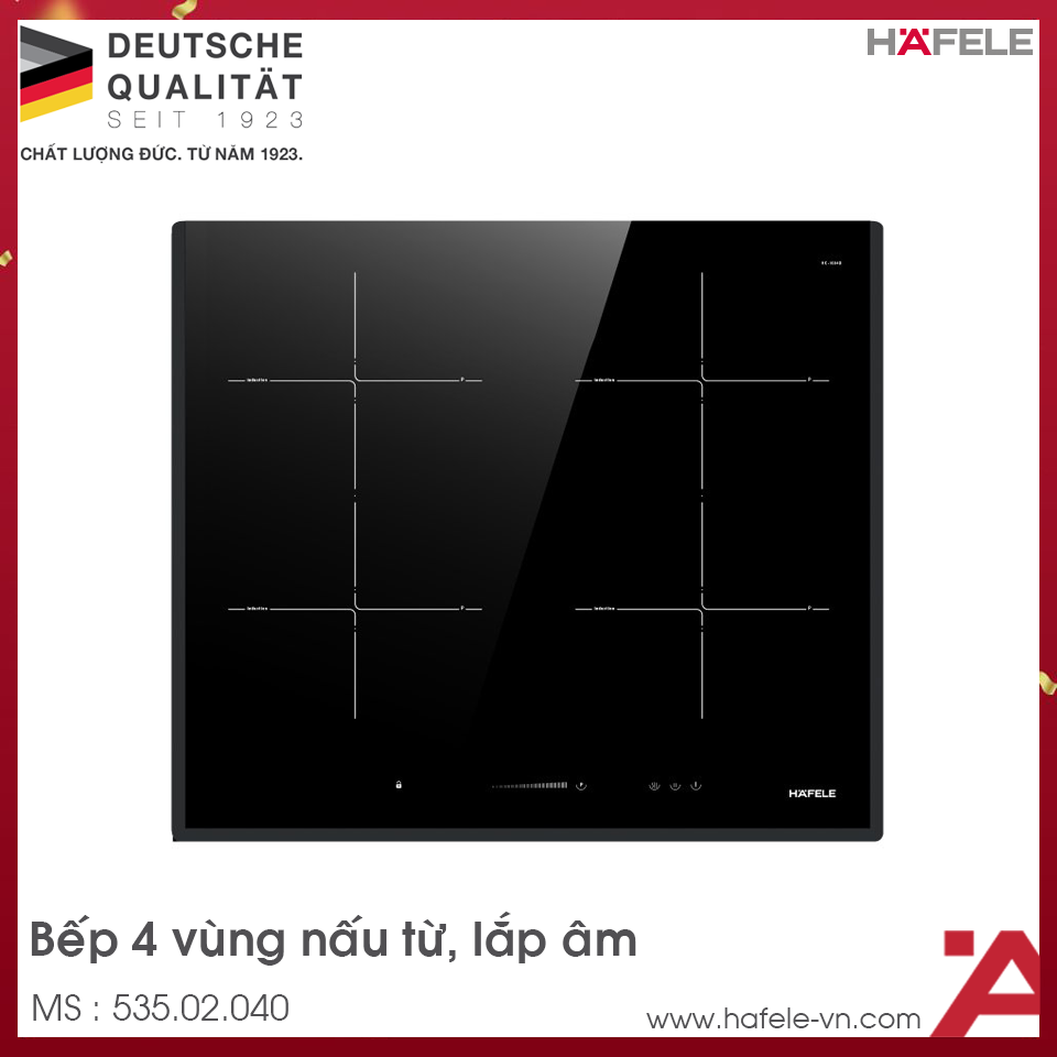 Bếp Từ 4 Vùng Nấu HC-I604D Hafele 535.02.040