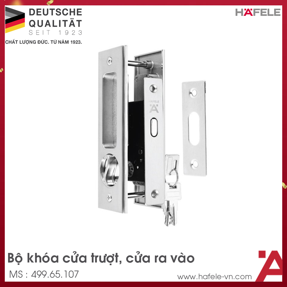 Bộ Khóa Cho Cửa Trượt Hafele 499.65.107