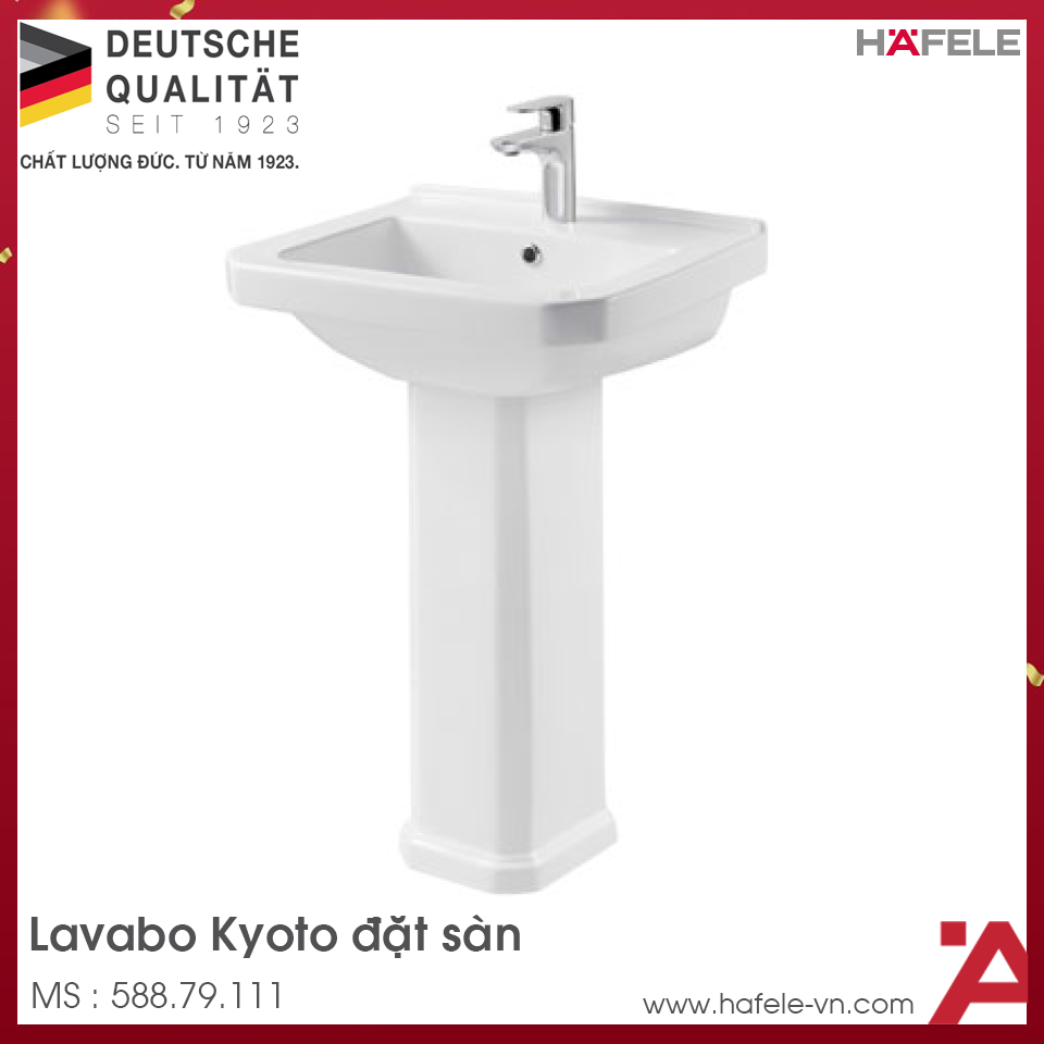 Chậu Lavabo Đặt Sàn Kyoto Hafele 588.79.111