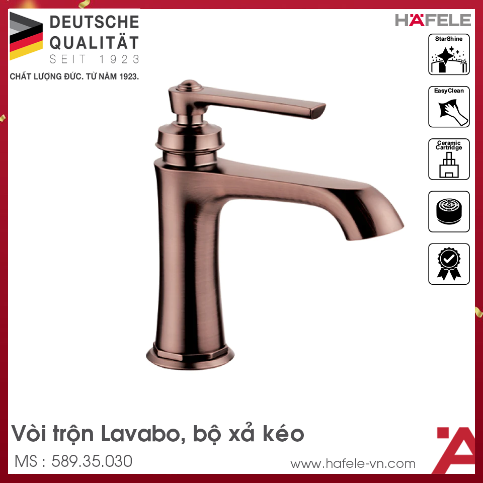 Vòi Trộn Kyoto 100 Xả Kéo Hafele 589.35.030