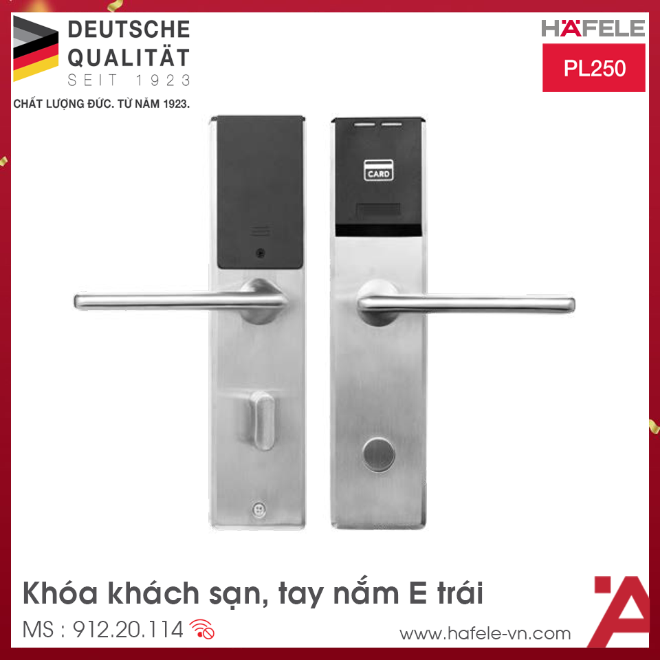 Hệ Thống Khóa Khách Sạn PL250 Hafele 912.20.114