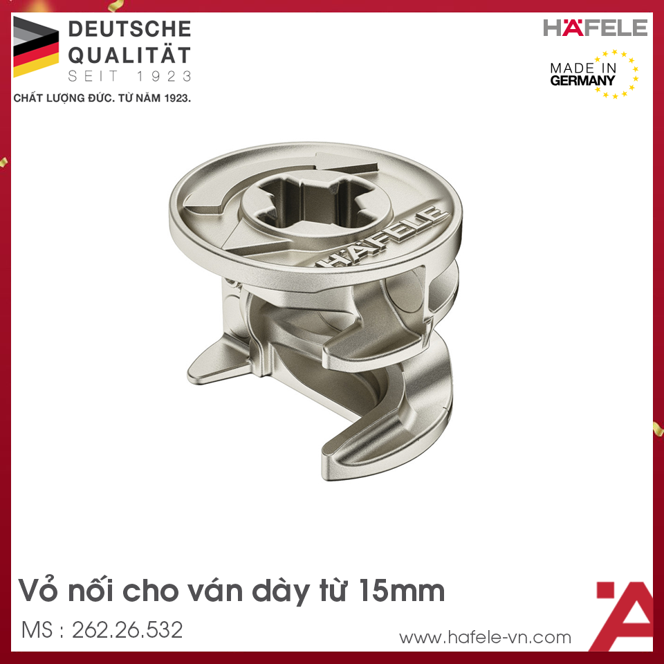 Vỏ Nối Minifix 15 Không Vành Hafele 262.26.532