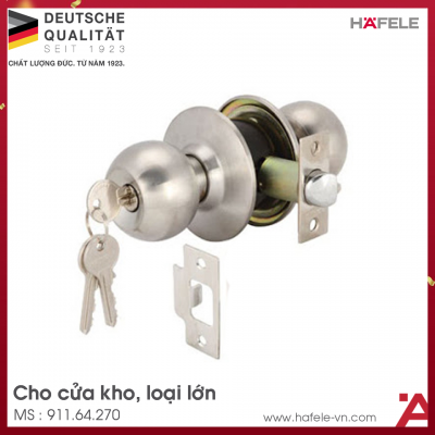 Khóa Tay Nắm Tròn Cửa Kho Loại Lớn Hafele 911.64.270