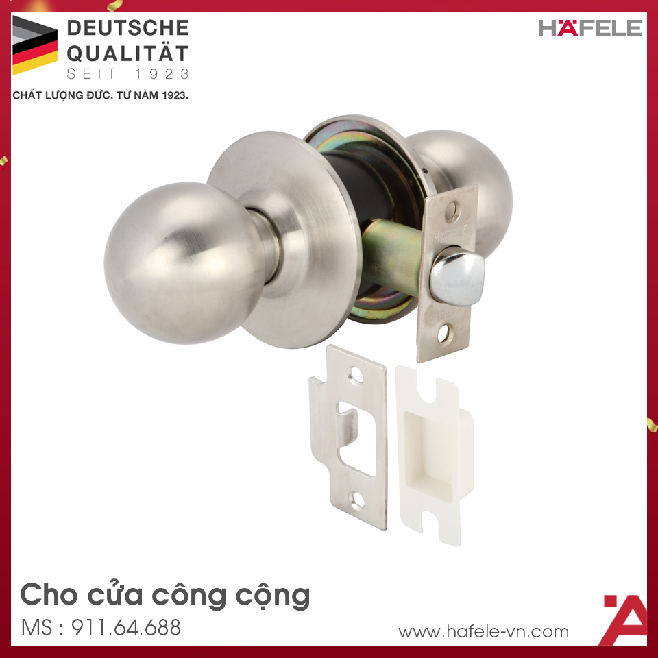 Khóa Tay Nắm Tròn Cửa Công Cộng Hafele 911.64.688