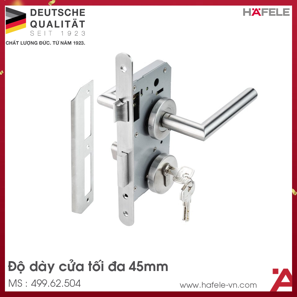 Bộ Khóa Cửa Tay Nắm Chụp DIY Hafele 499.62.504
