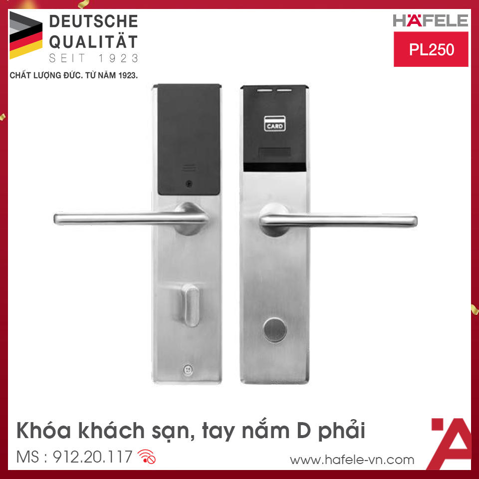 Hệ Thống Khóa Khách Sạn PL250 Hafele 912.20.117