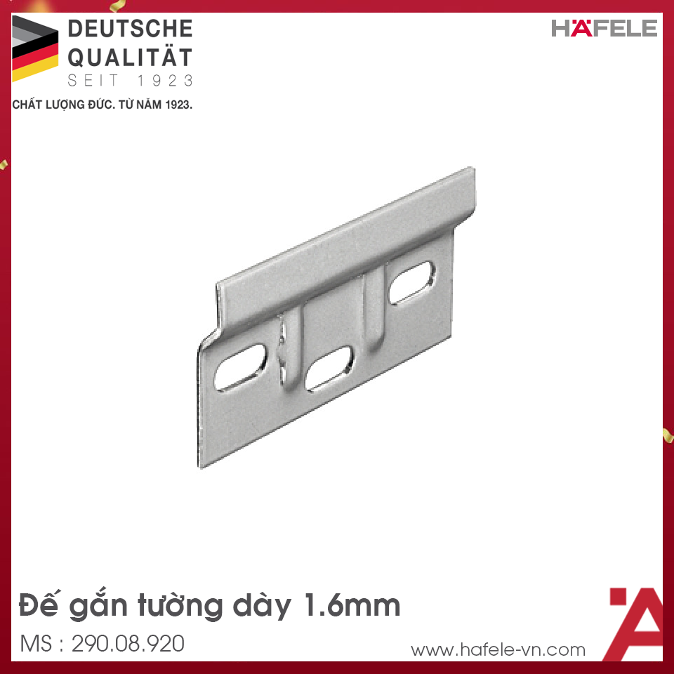 Đế Gắn Tường Cho Bas Treo Tủ Hafele 290.08.920