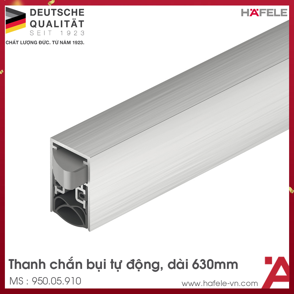 Thanh Chắn Bụi Tự Động 630mm Hafele 950.05.910