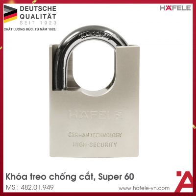 Khóa Treo Chốt Cắt Super 60mm Hafele 482.01.949