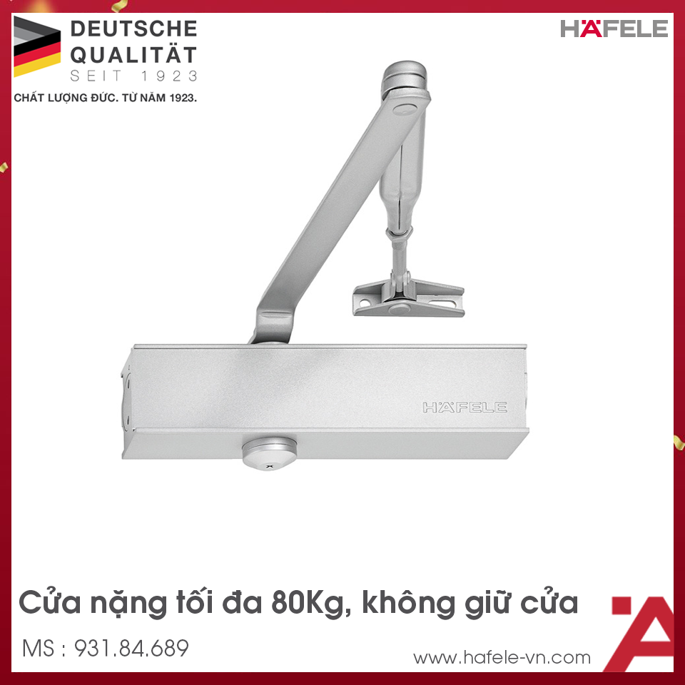 Thiết Bị Đóng Cửa Tự Động 80Kg DCL15 Hafele 931.84.689