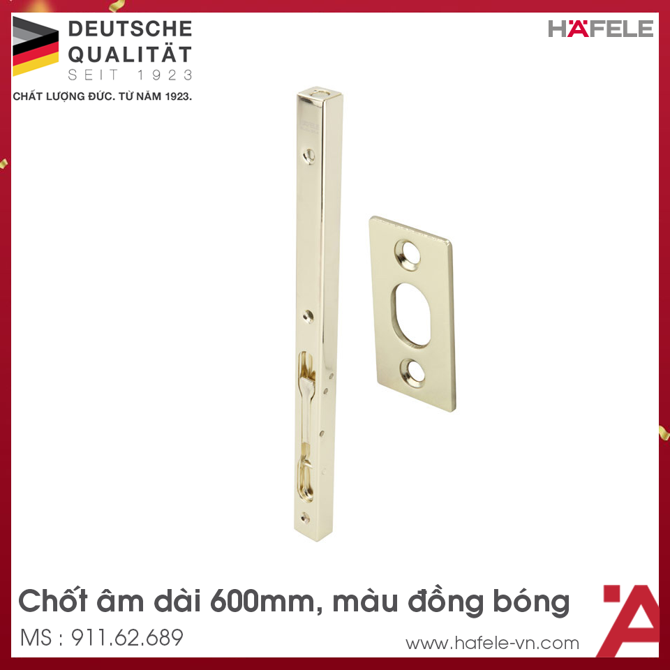 Chốt Âm 600mm Hafele 911.62.689