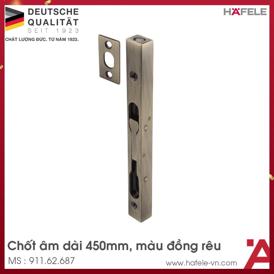 Chốt Âm 450mm Hafele 911.62.687