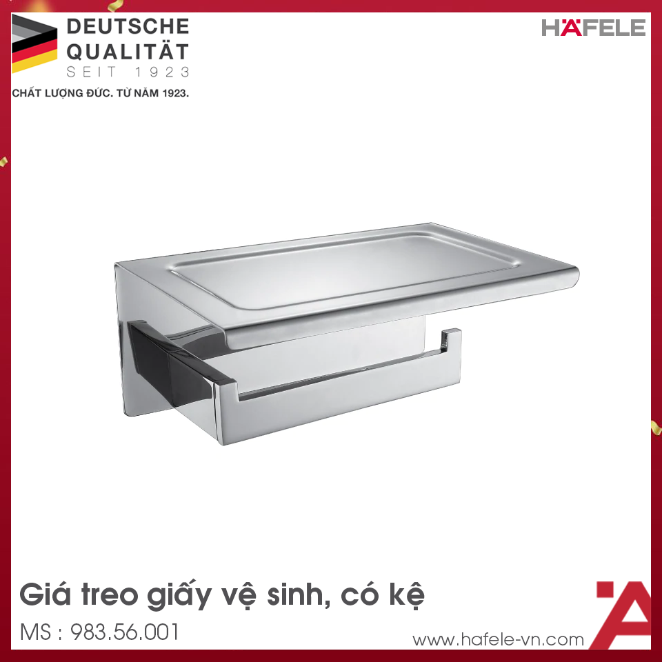 Giá Treo Giấy Vệ Sinh Có Kệ Hafele 983.56.001