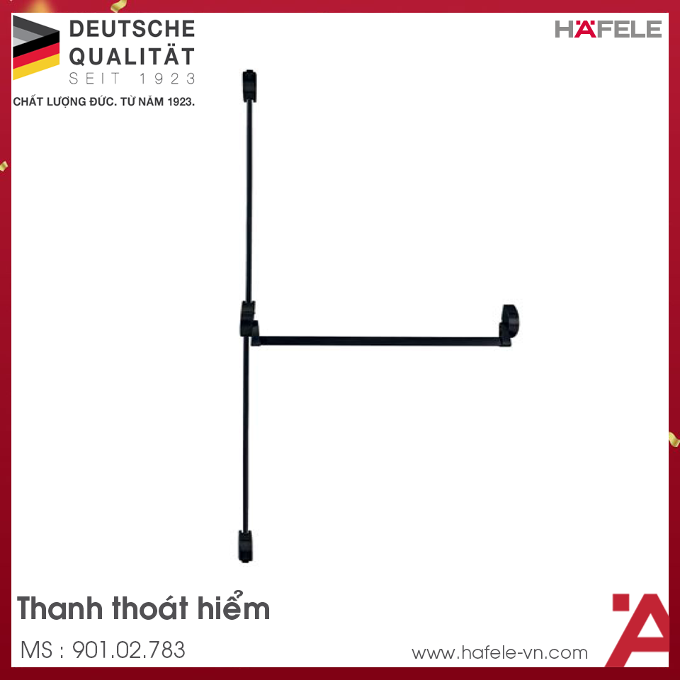 Thanh Thoát Hiểm Màu Đen Hafele 901.02.783