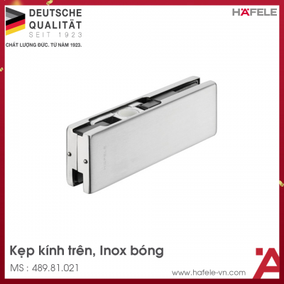 Kẹp Kính Trên Inox Bóng Hafele 489.81.021