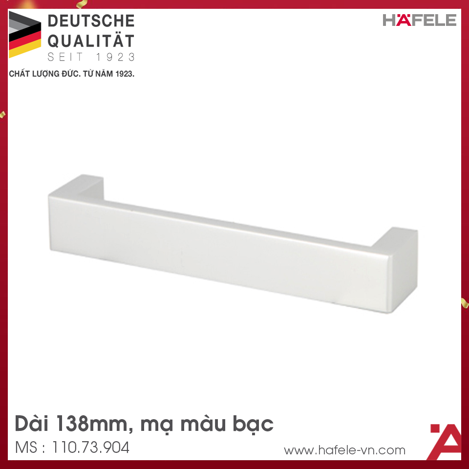 Tay Nắm Tủ Nhôm Hafele 110.73.904