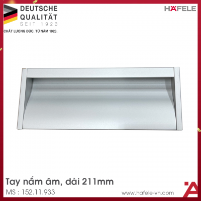 Tay Nắm Tủ Âm 211mm Hafele 152.11.933