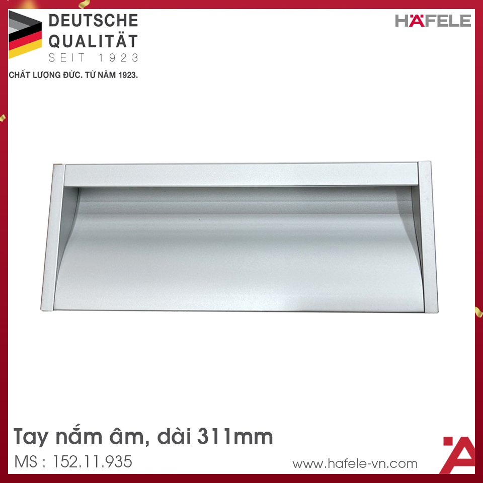 Tay Nắm Tủ Âm 311mm Hafele 152.11.935