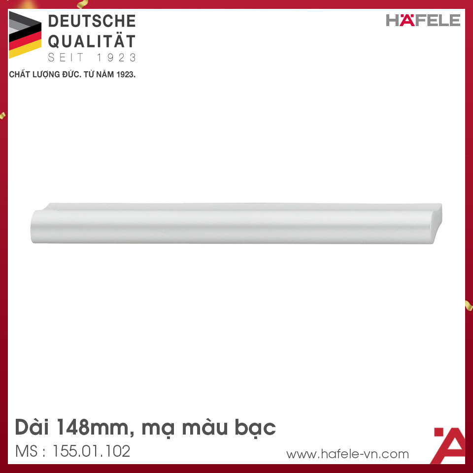 Tay Nắm Nhôm 148mm Hafele 155.01.102
