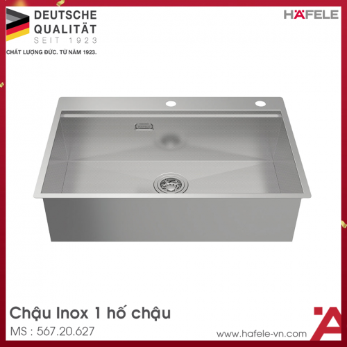 Chậu Rửa Chén Inox HS24-SSN1S-7650 Hafele 567.20.627