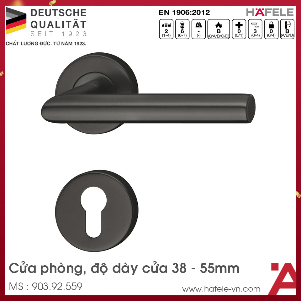 Tay Nắm Gạt Cửa Phòng Hafele 903.92.559