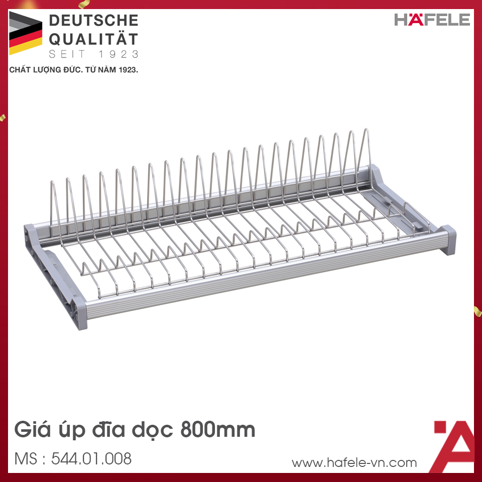 Giá Úp Đĩa 800mm Màu Inox Hafele 544.01.008