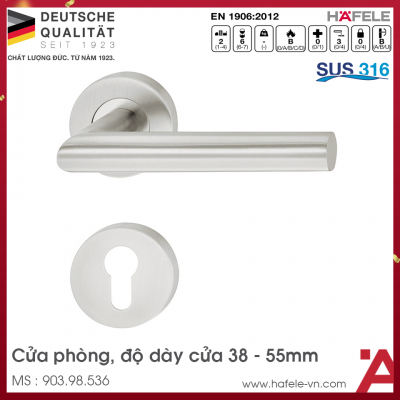 Tay Nắm Gạt Cửa Phòng Hafele 903.98.536