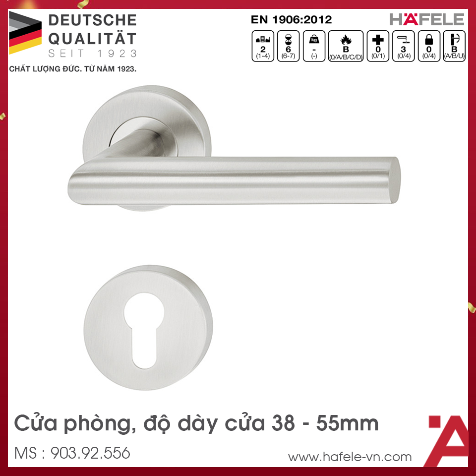 Tay Nắm Gạt Cửa Phòng Hafele 903.92.556
