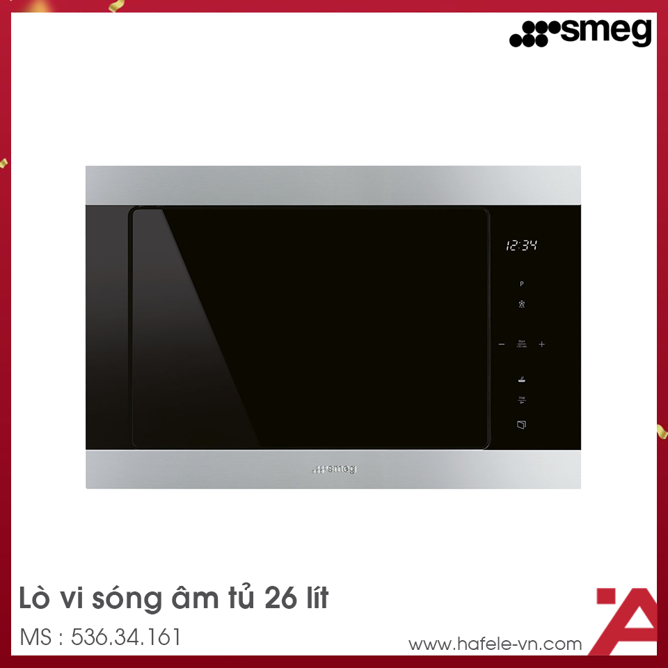 Lò Vi Sóng Kết Hợp Nướng Classica Smeg FMI325X 536.34.161