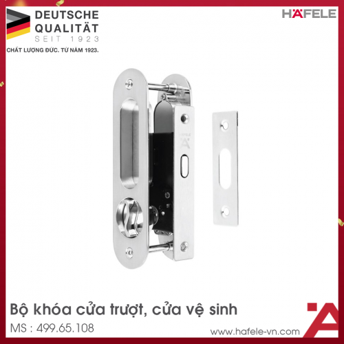 Bộ Khóa Tay Nắm Cửa Trượt WC Hafele 499.65.108