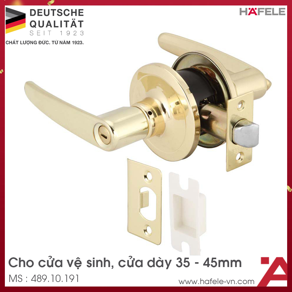 Bộ Khóa Tay Nắm Cửa Vệ Sinh Hafele 489.10.191