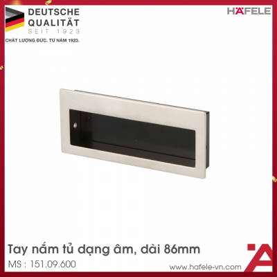 Tay Nắm Tủ Âm 86mm Hafele 151.09.600