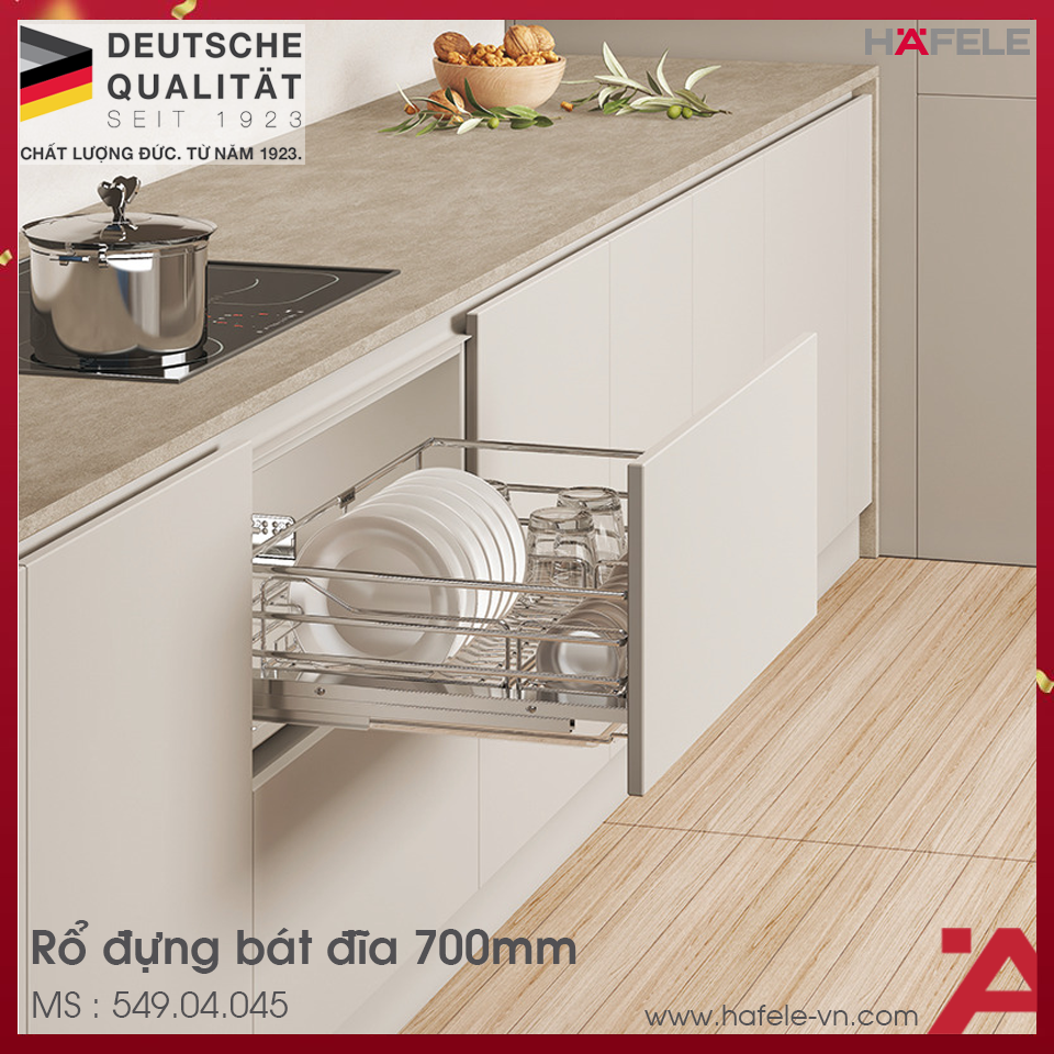 Rổ Bát Đĩa Kason Flex 700mm Hafele 549.04.045