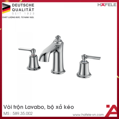 Vòi Trộn 3 Lỗ  Kyoto 100 Bộ Xả Kéo Hafele 589.35.002