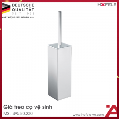 Giá Treo Cọ Vệ Sinh Kính Trắng Hafele 495.80.230