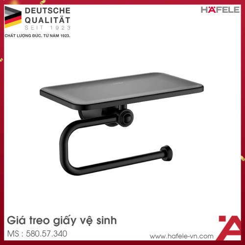 Giá Treo Giấy Vệ Sinh Có Kệ Kyoto Hafele 580.57.340