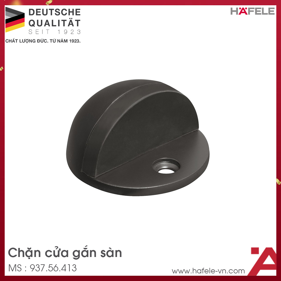 Chặn Cửa Gắn Sàn Màu Đen Hafele 937.56.413