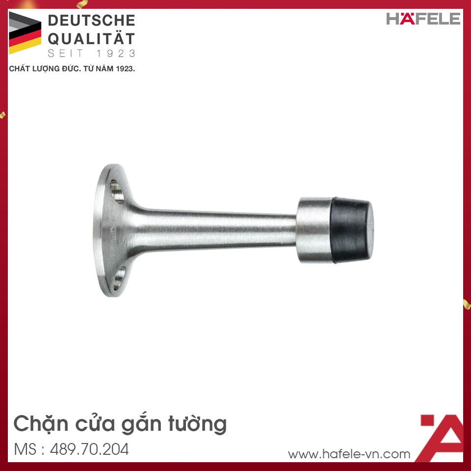 Chặn Cửa Gắn Tường 65mm Hafele 489.70.204