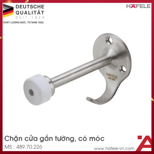 Chặn Cửa Gắn Tường Có Móc Hafele 489.70.226